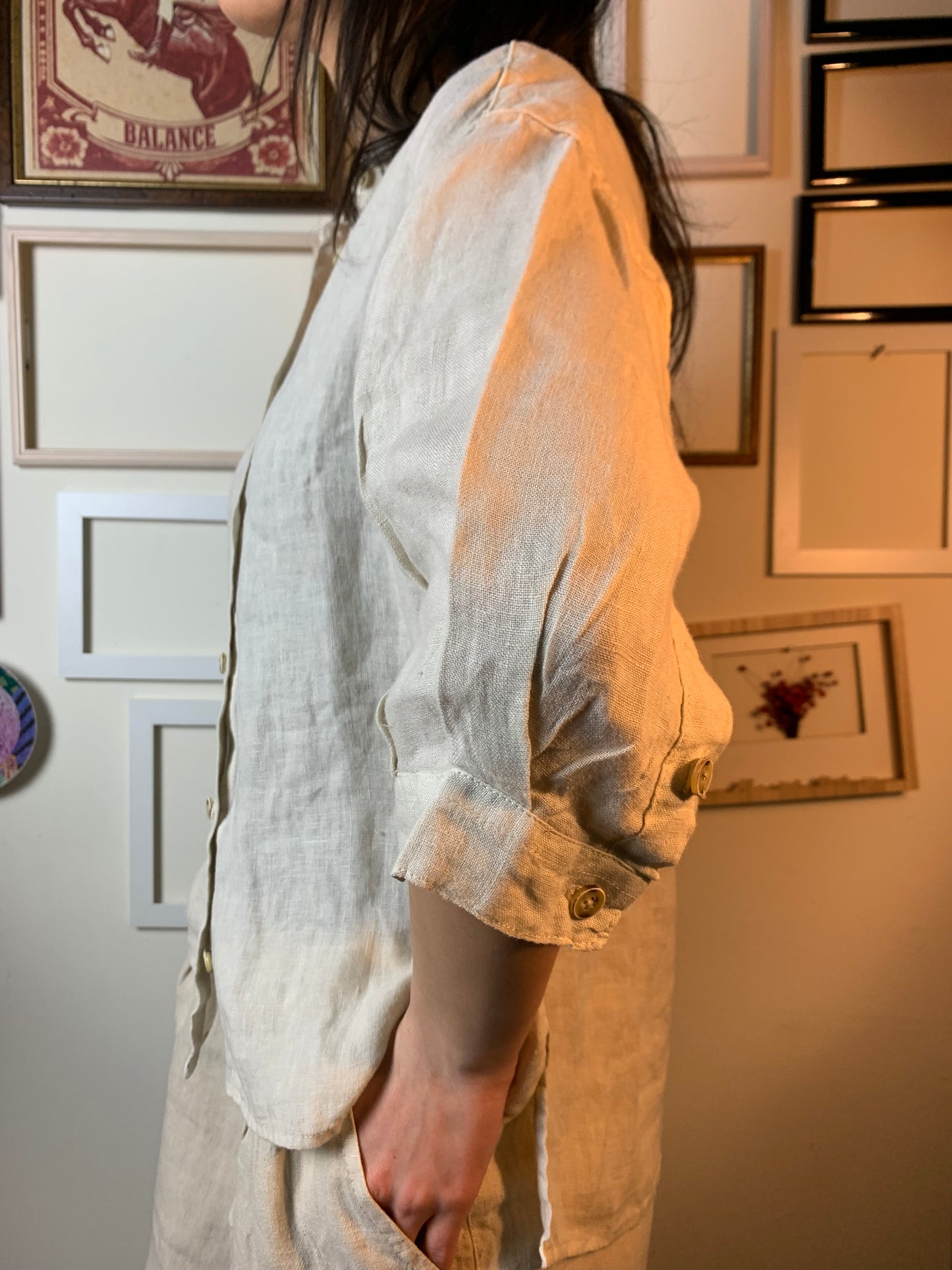 Camicia Lino avorio