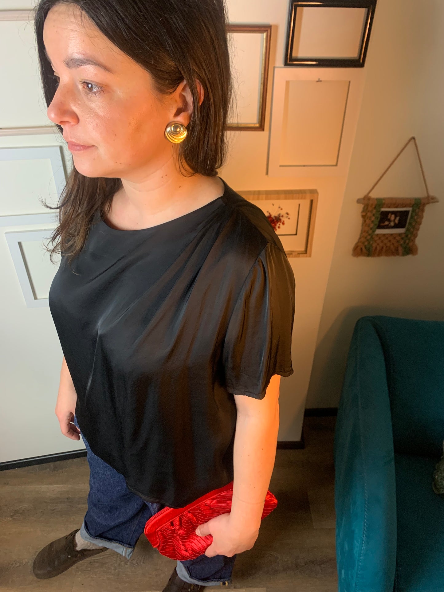 Maglia raso nera