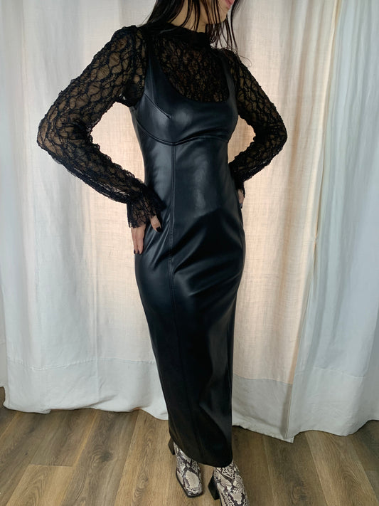 Abito ecopelle black