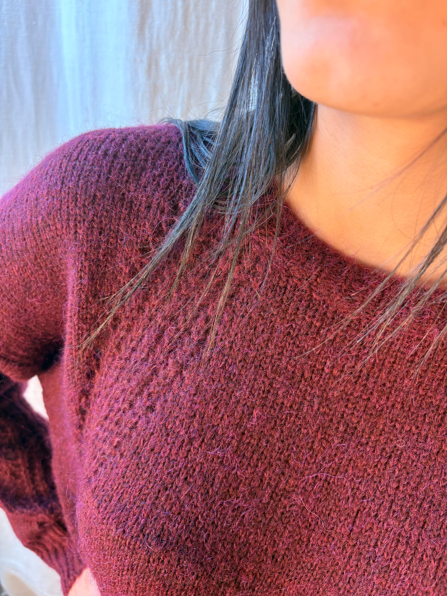 maglia color melanzana