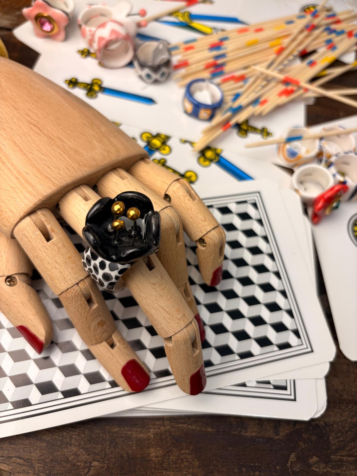 Anello papavero nero