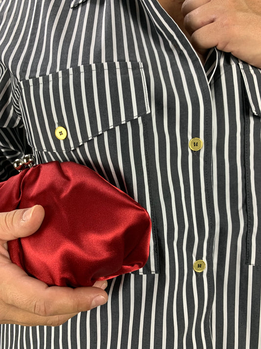 Camicia a righe grigio