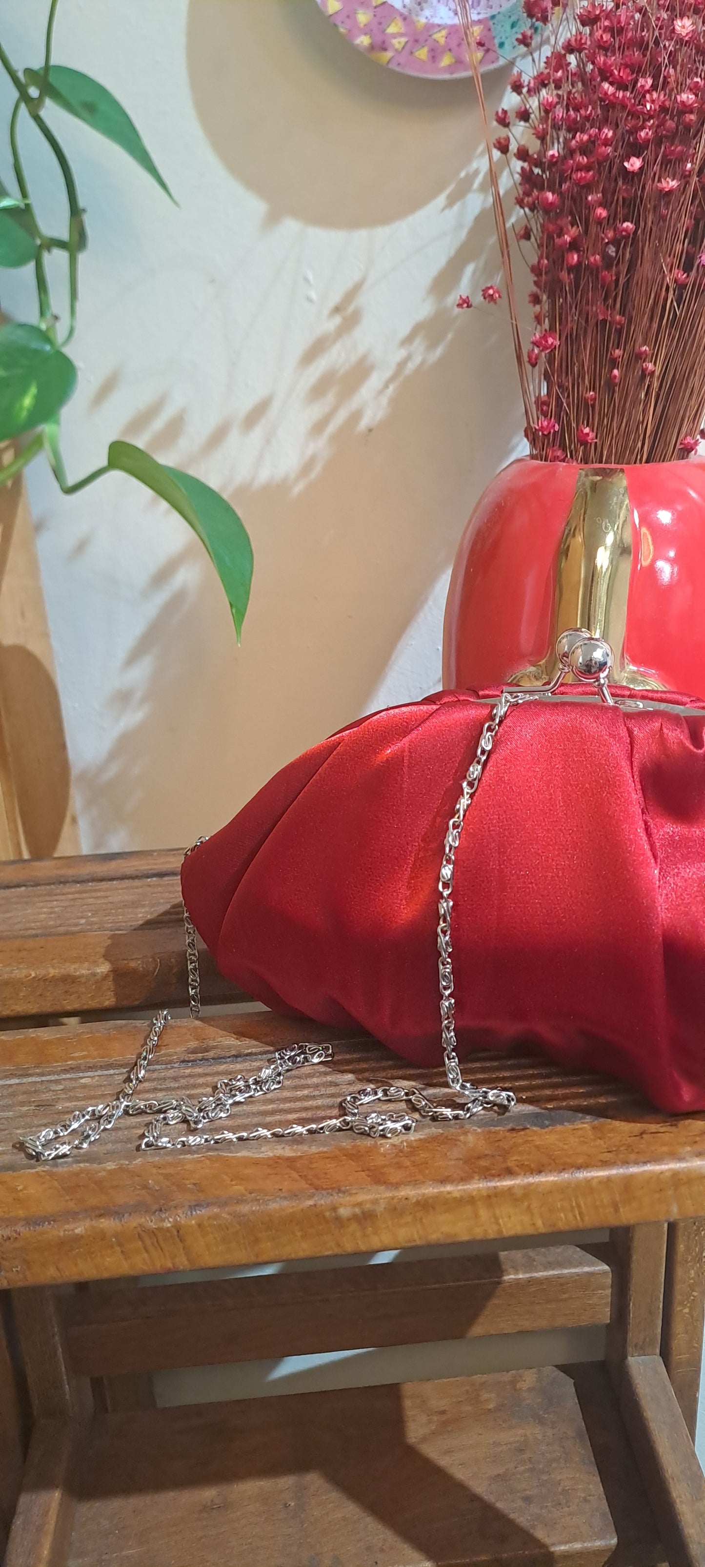 Pouchette Raso red