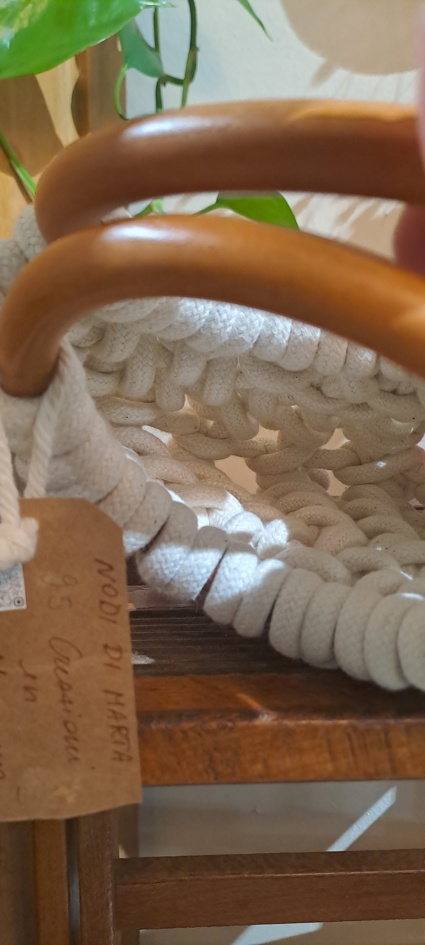 Borsa in macramè girotondo