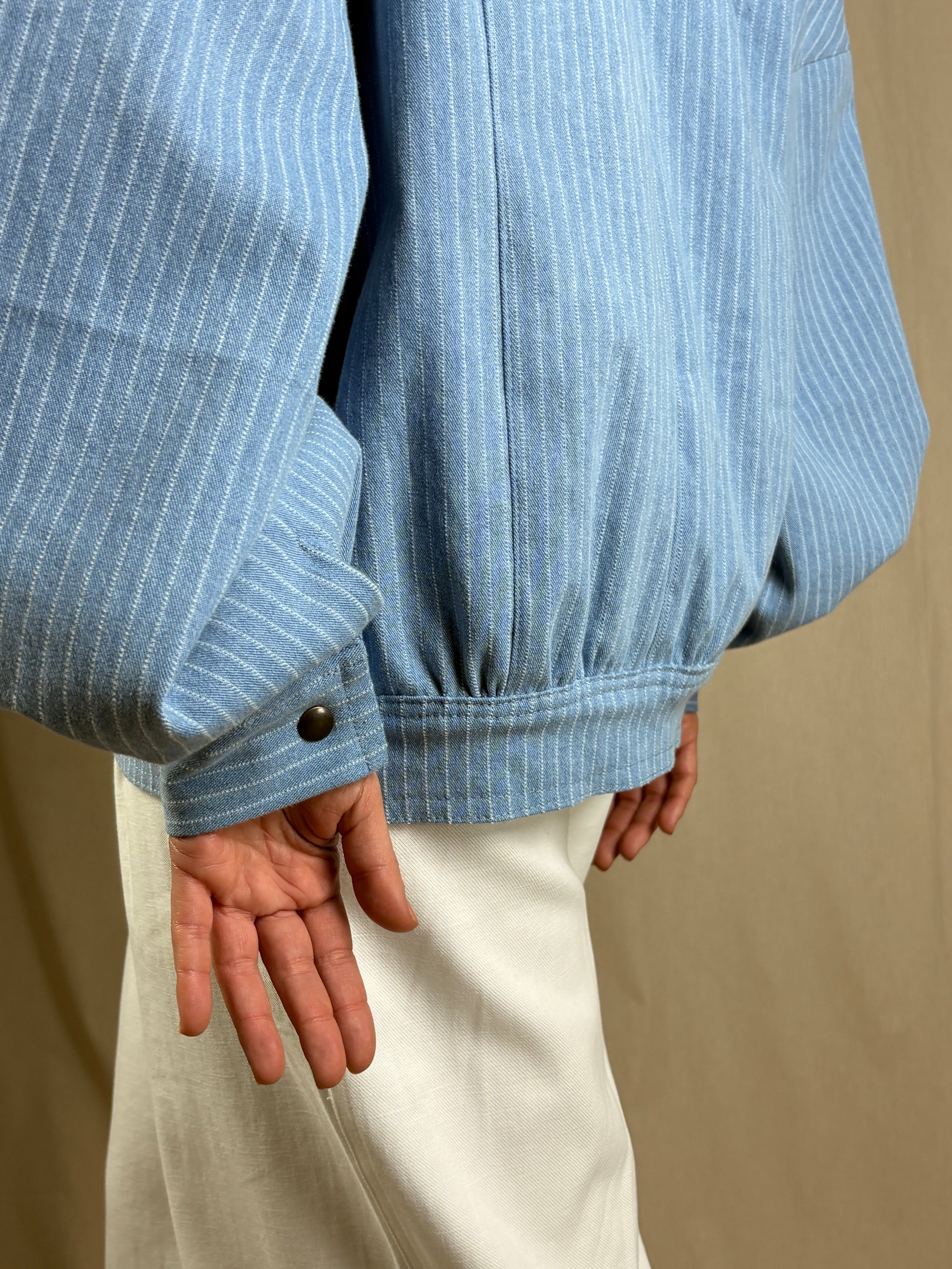 Bomber AURA Denim Gessato