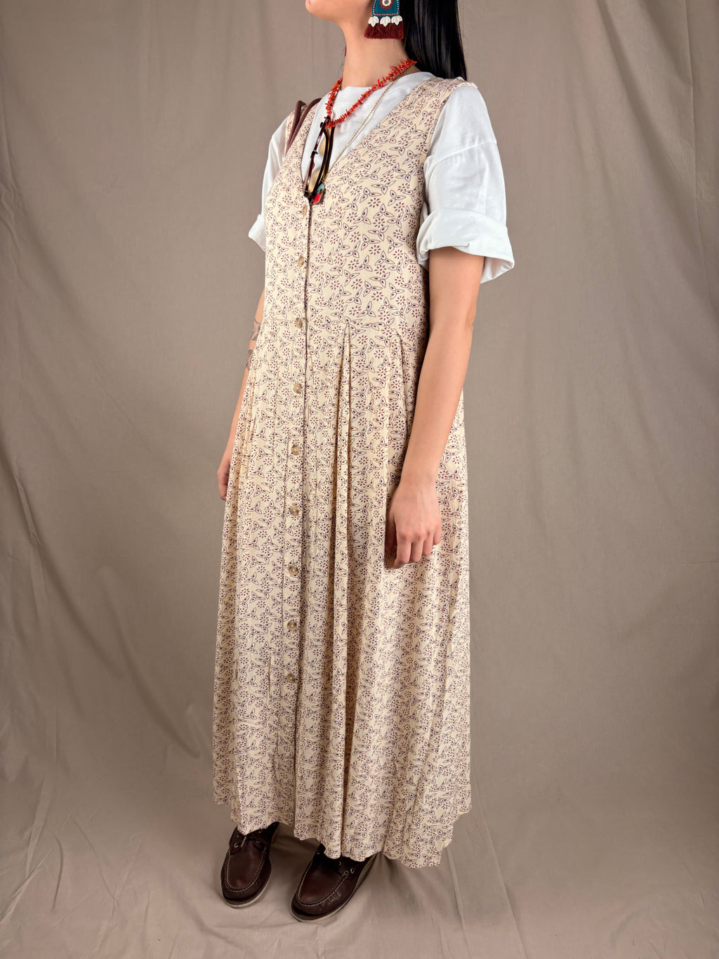 Robe Chemise Fantaisie Crème