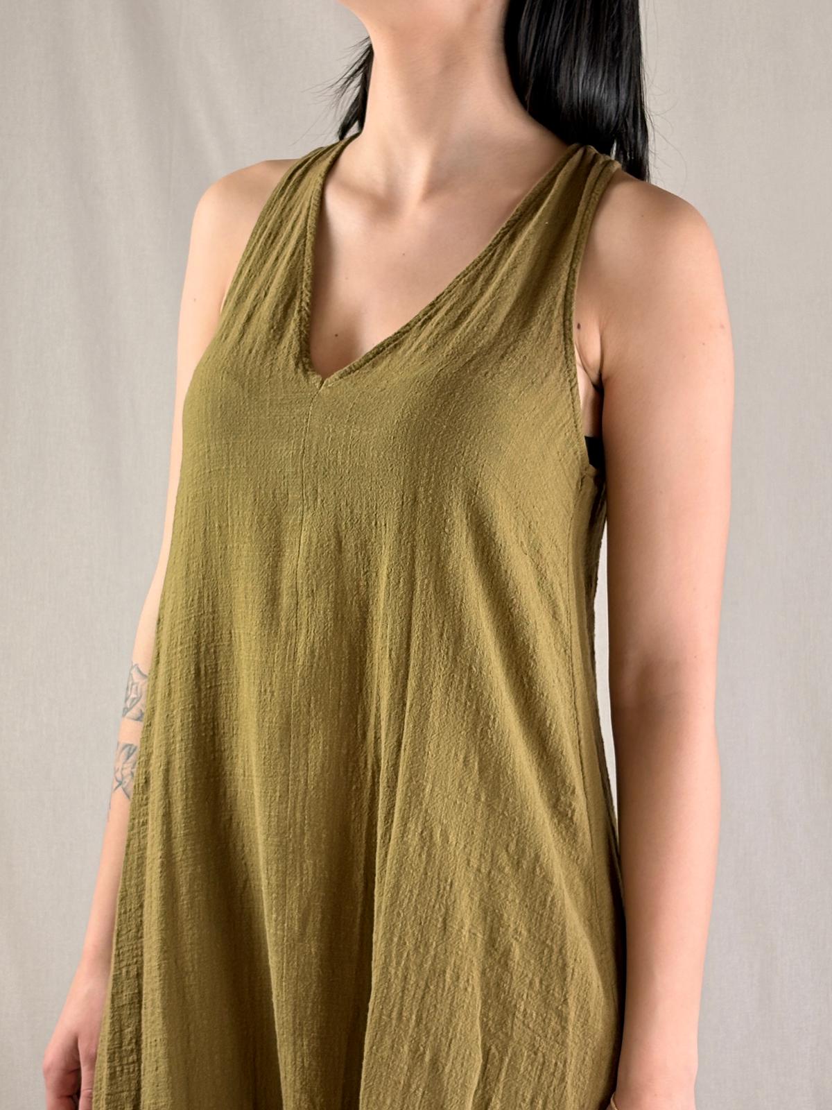 Robe croisée Huile