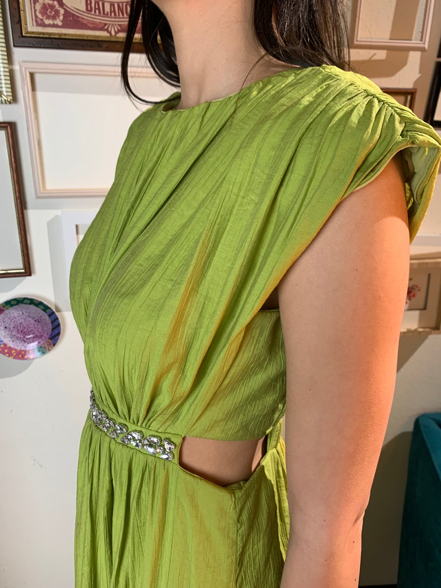 Abito lime accessorio