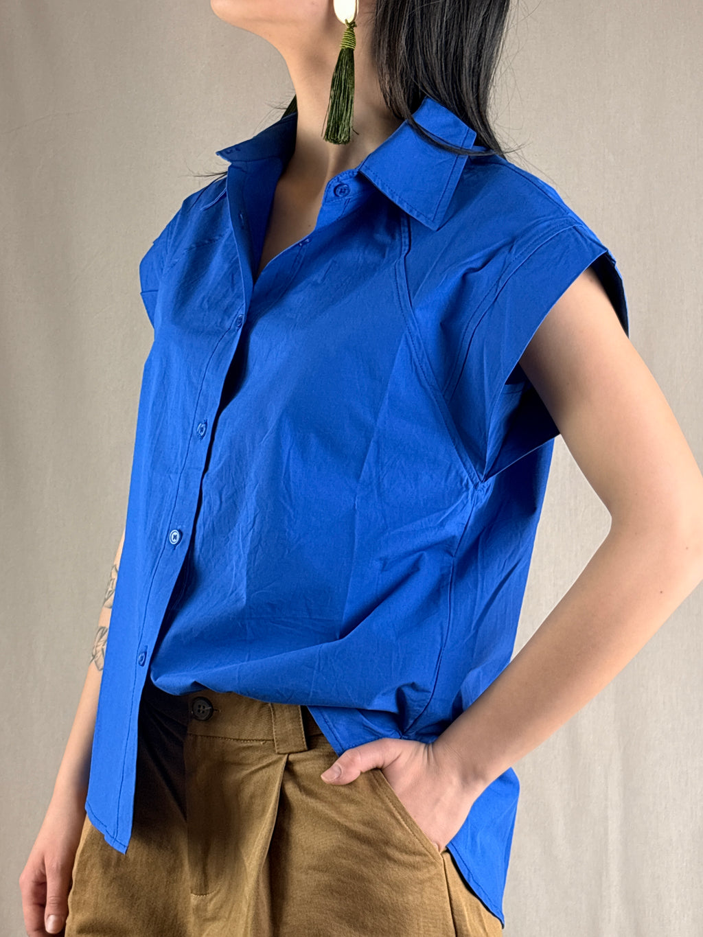 Camicia bluette
