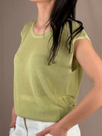 Top maglia preziosa