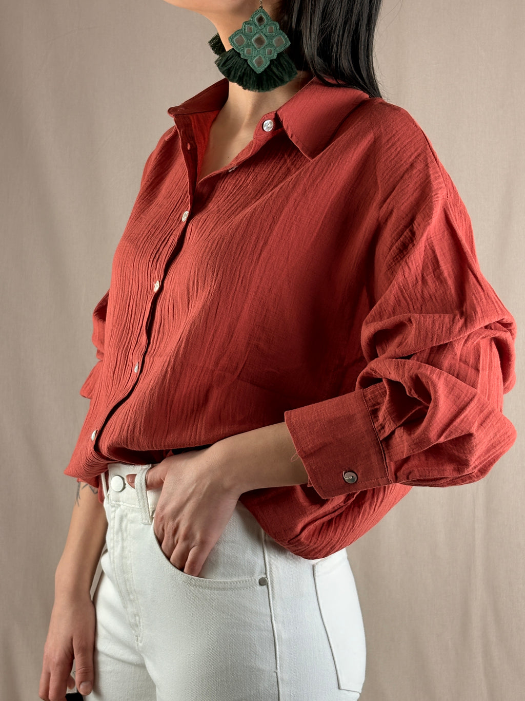 Chemise gaufrée