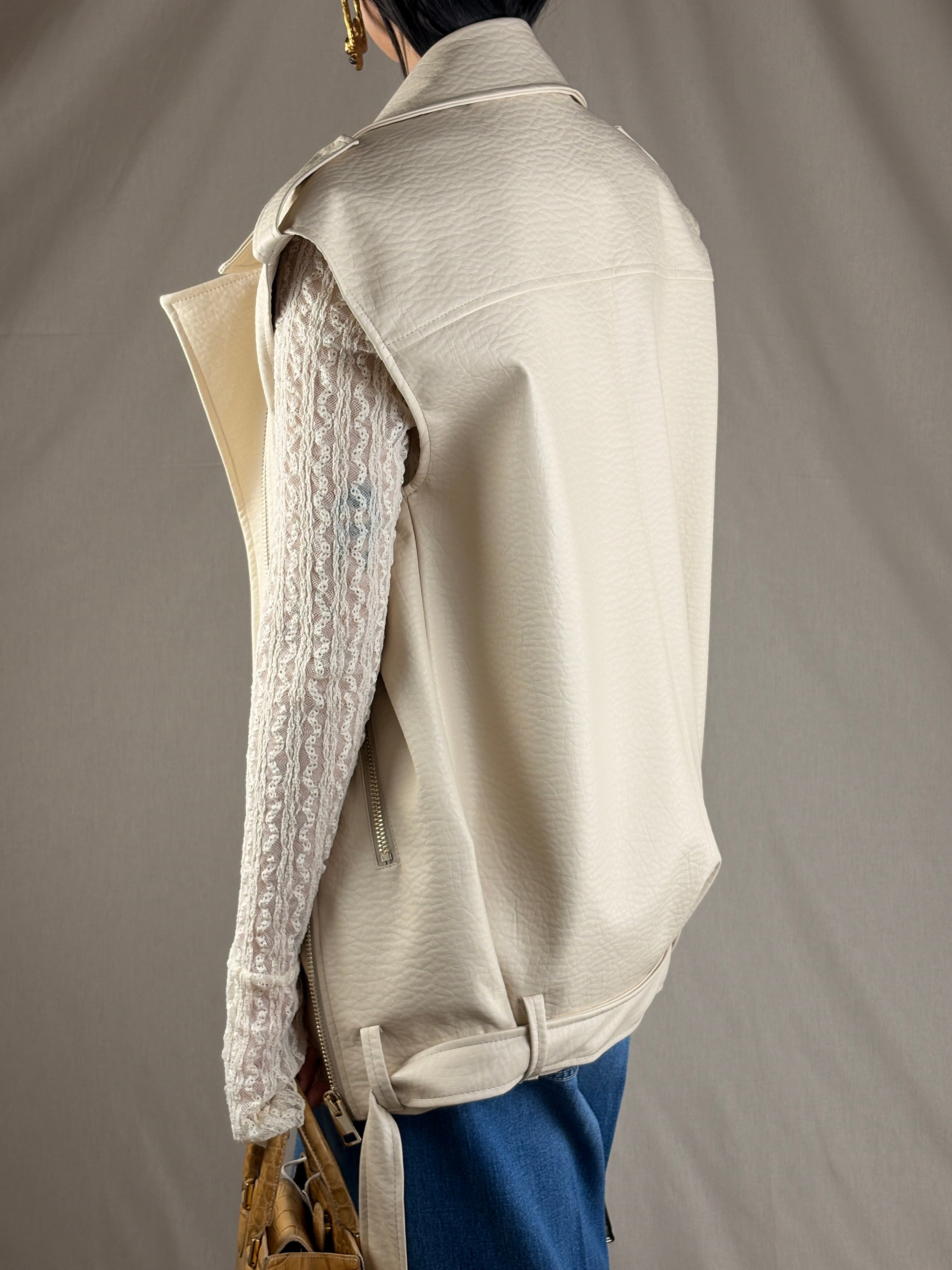 Gilet in ecopelle cloud