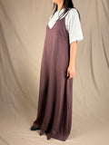 Robe nuisette toucher peau de pêche figue