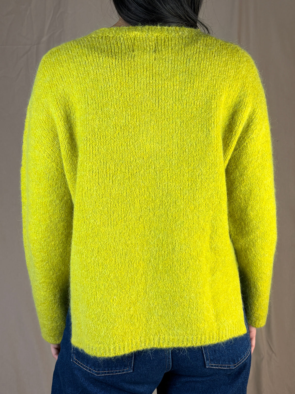 Maglia mohair lime