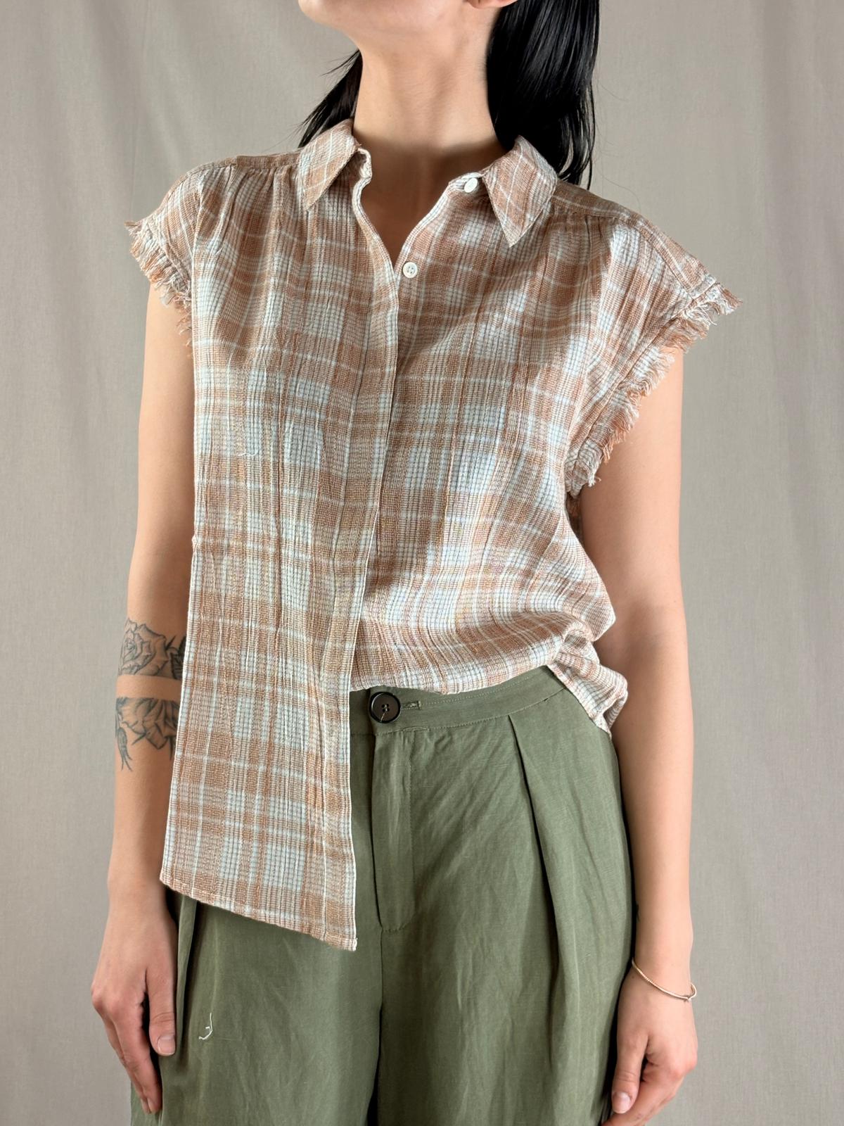 Chemise Écossaise Cannelle