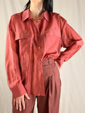 Camicia Preziosa Regolare Corallo