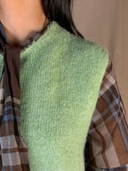 Gilet mohair menta