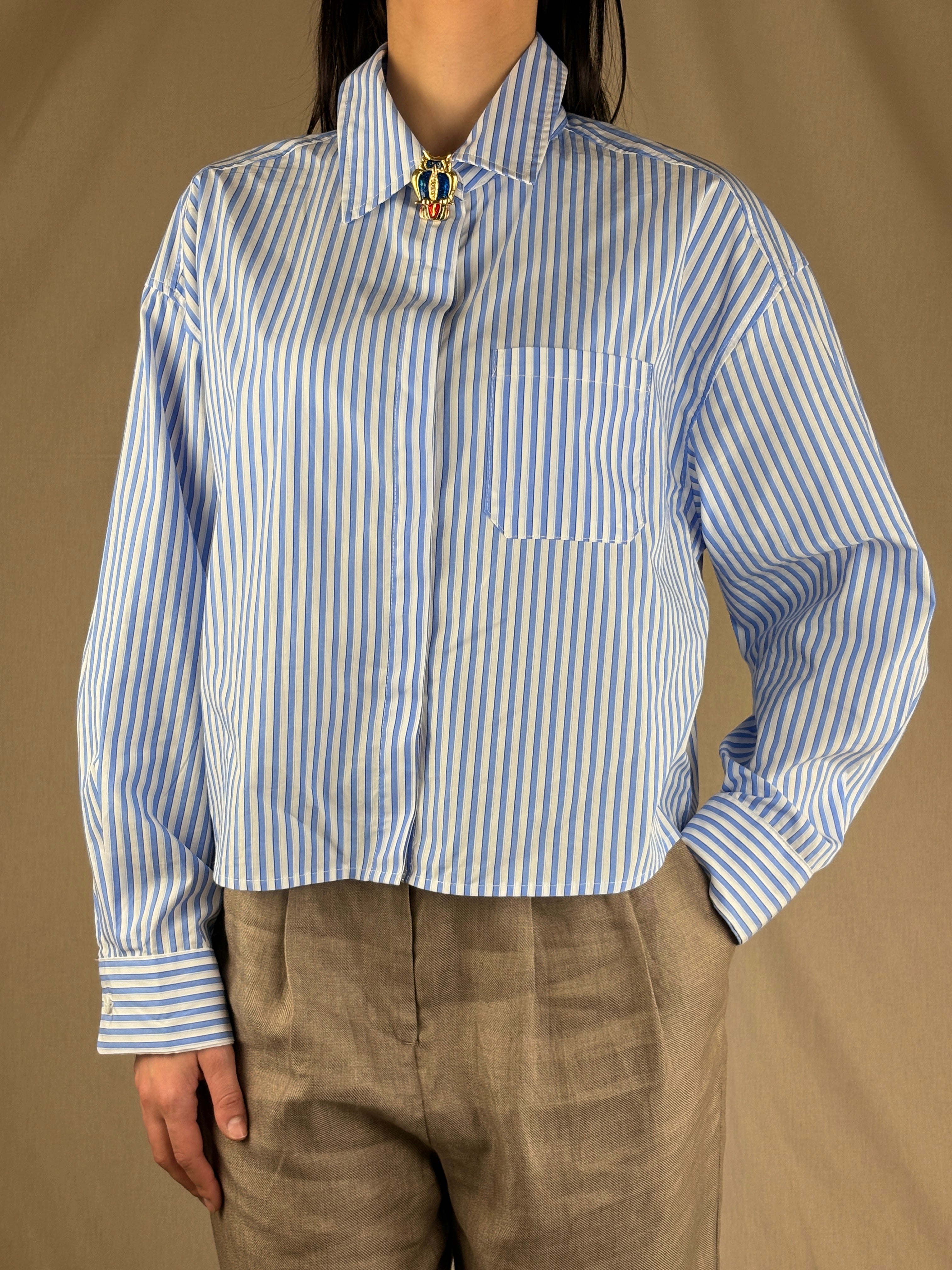 Camicia a righe a scatoletta