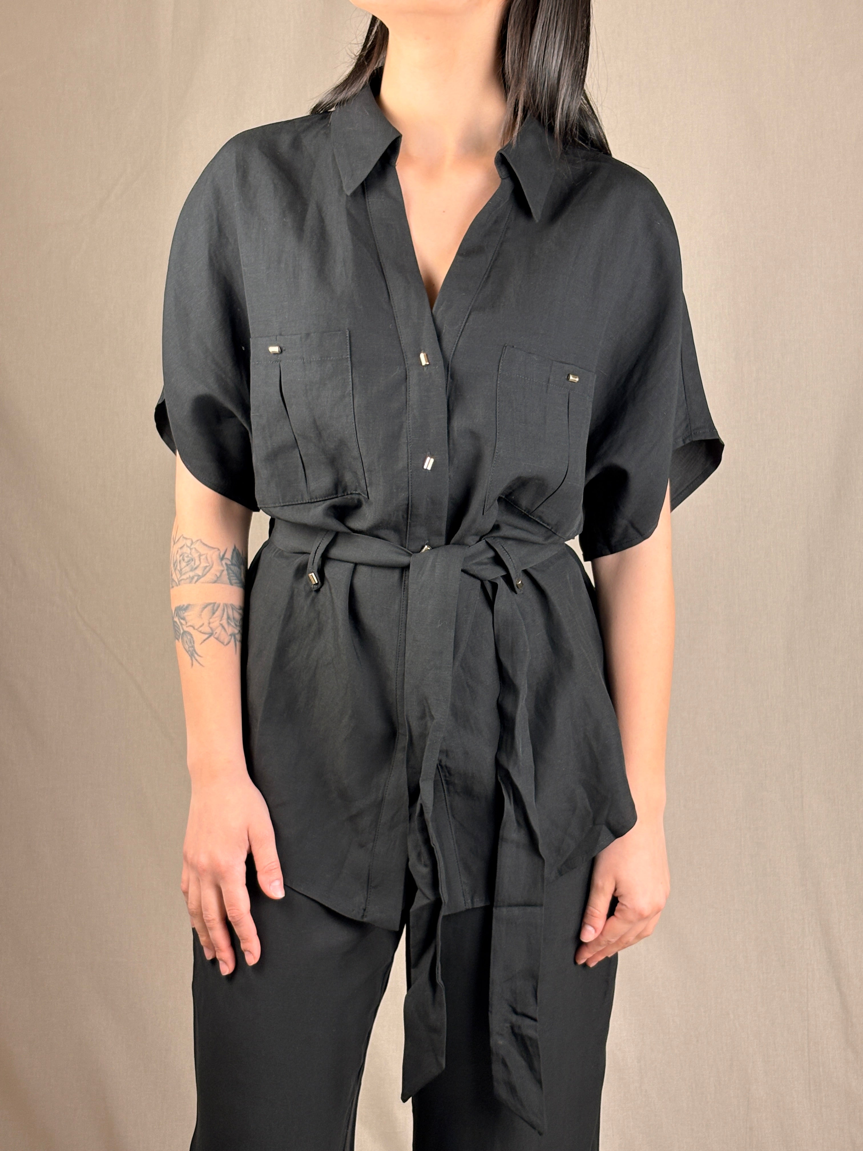 Camicia Sahariana Nero