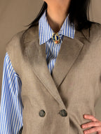 Gilet Oversize Completo Lino