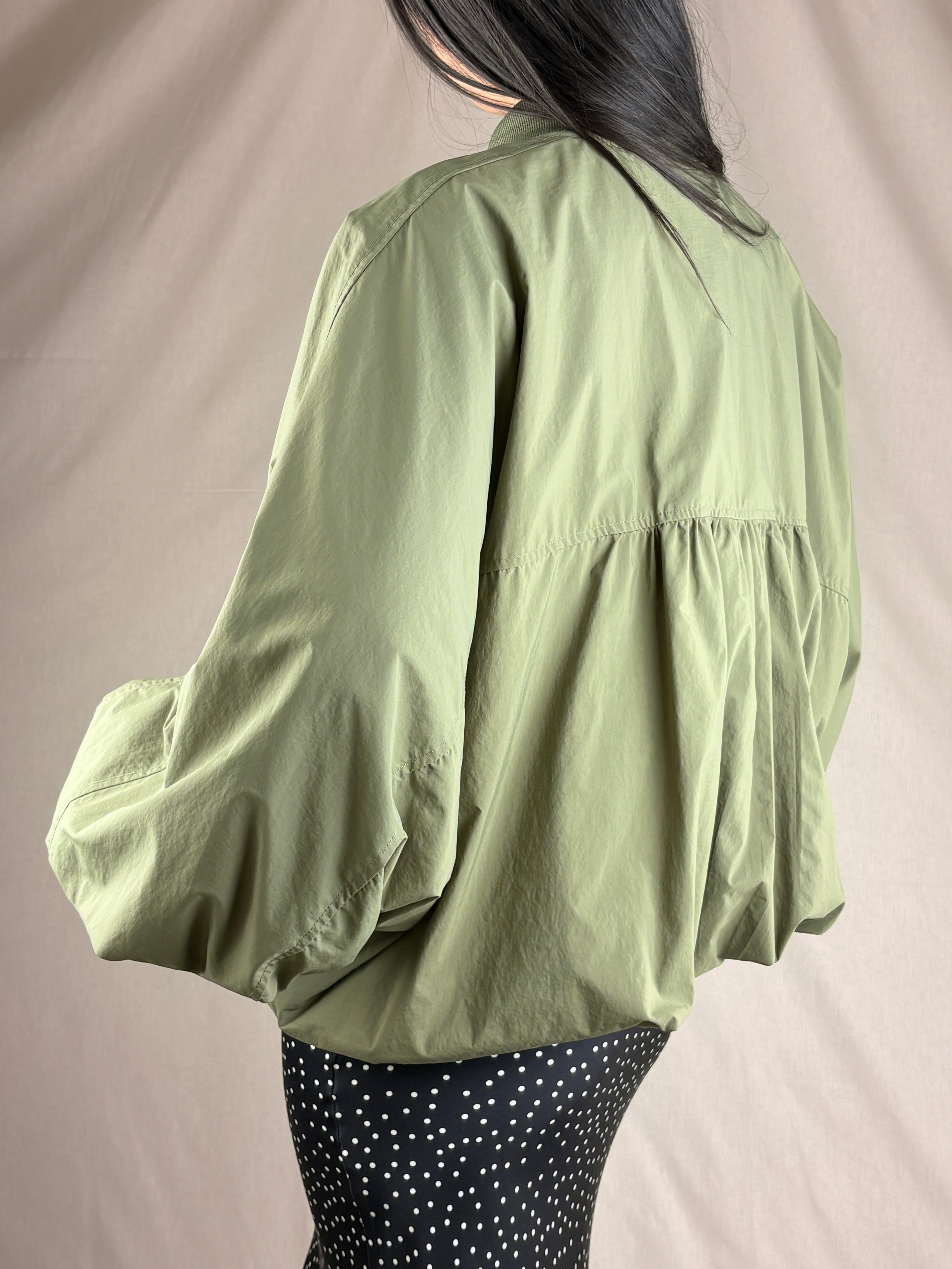 Bomber oversize verde militare