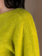 Maglia mohair lime