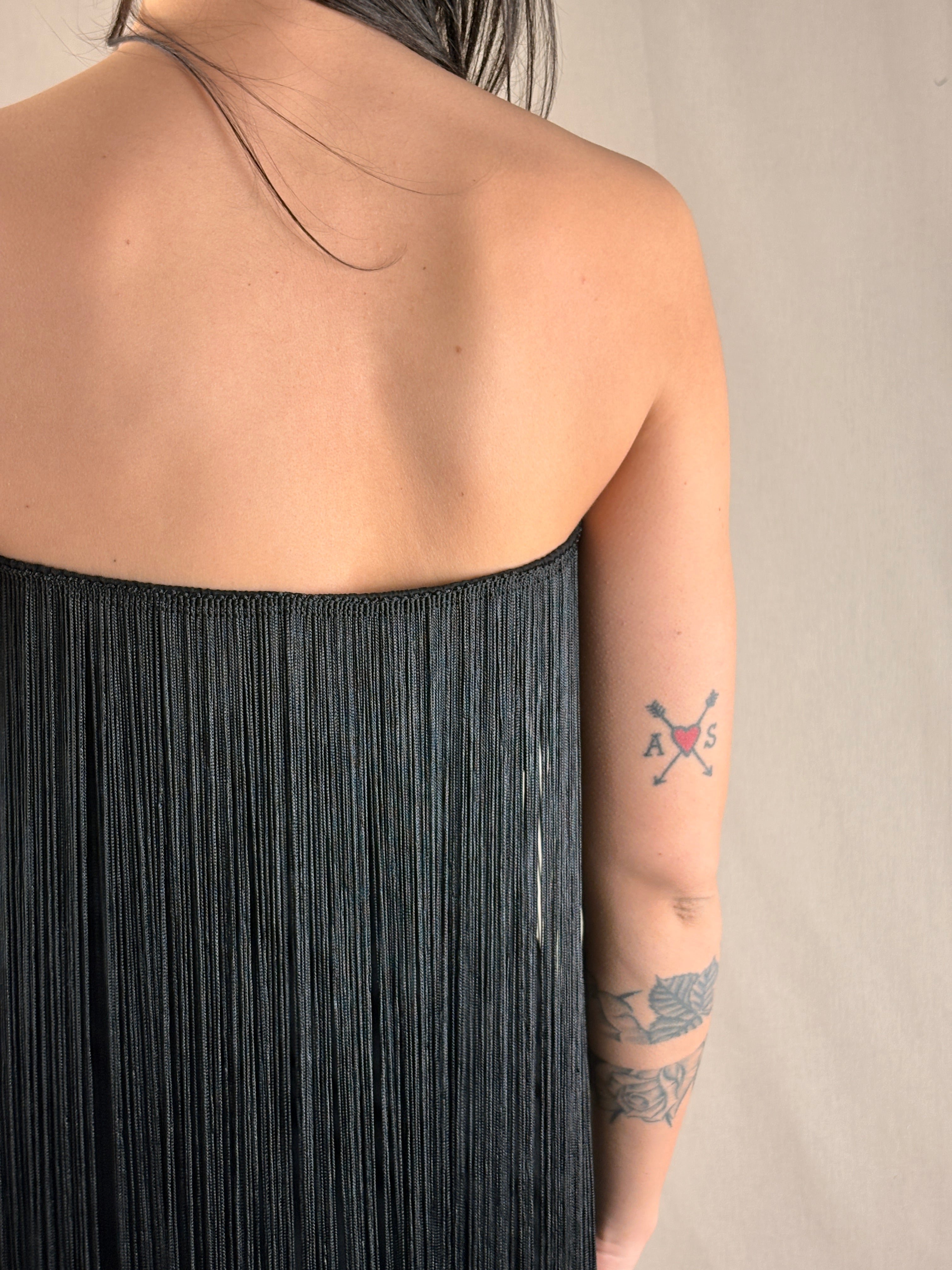 Abito frange Black
