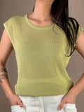 Top maglia preziosa