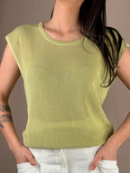 Top maglia preziosa
