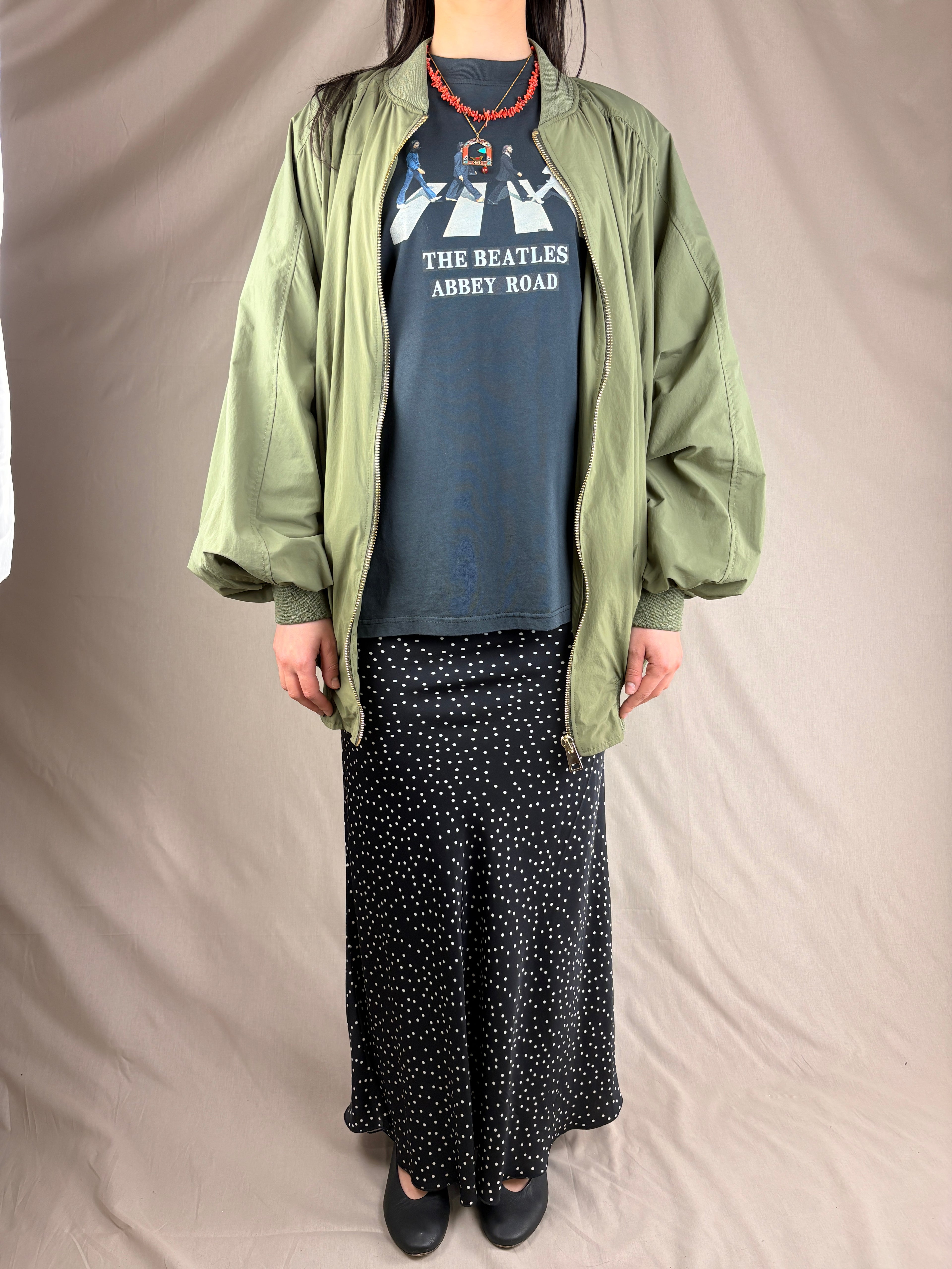 Bomber oversize verde militare