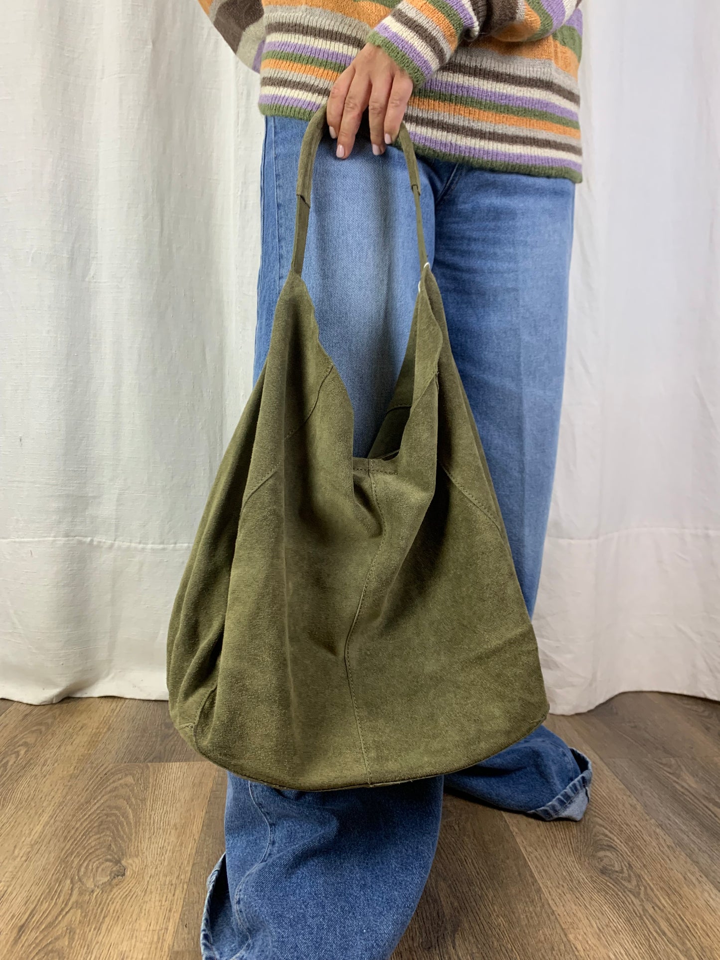 Borsa a spalla khaki