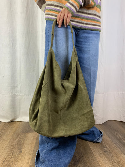 Borsa a spalla khaki