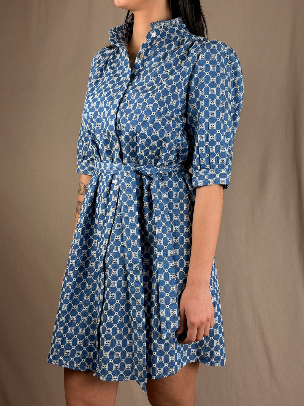 Robe dentelle Saint Gall Denim