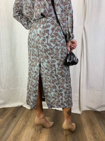 Gonna fantasia foglie