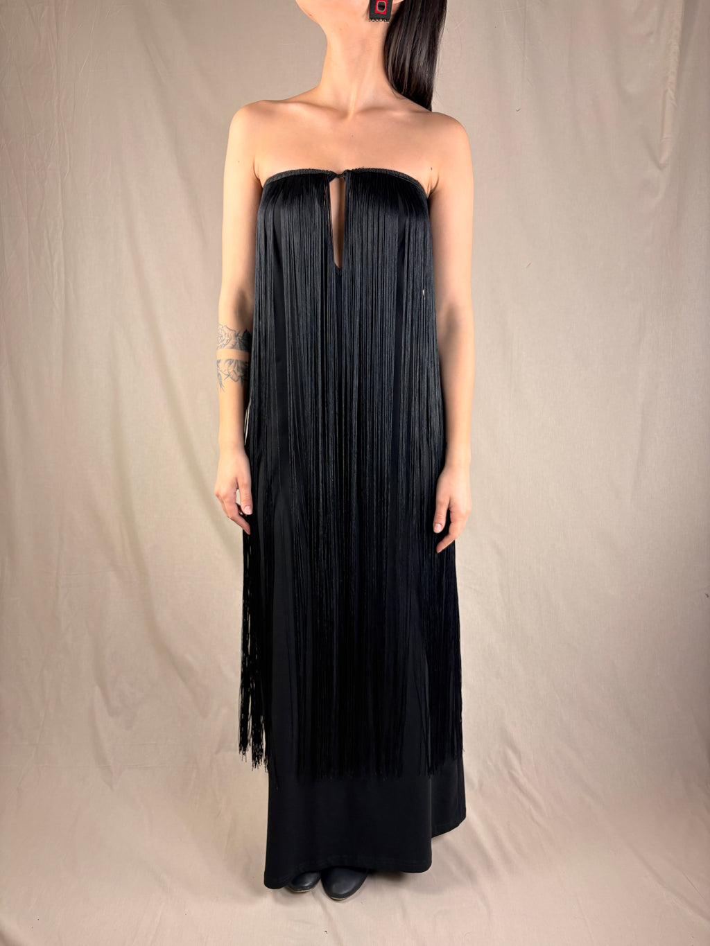 Abito frange Black
