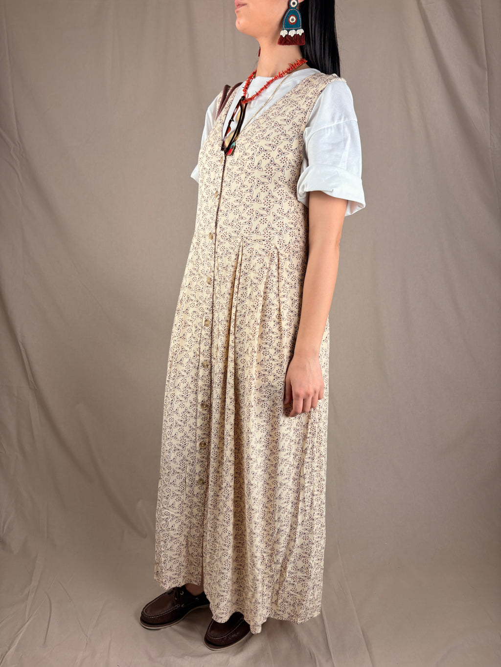 Robe Chemise Fantaisie Crème