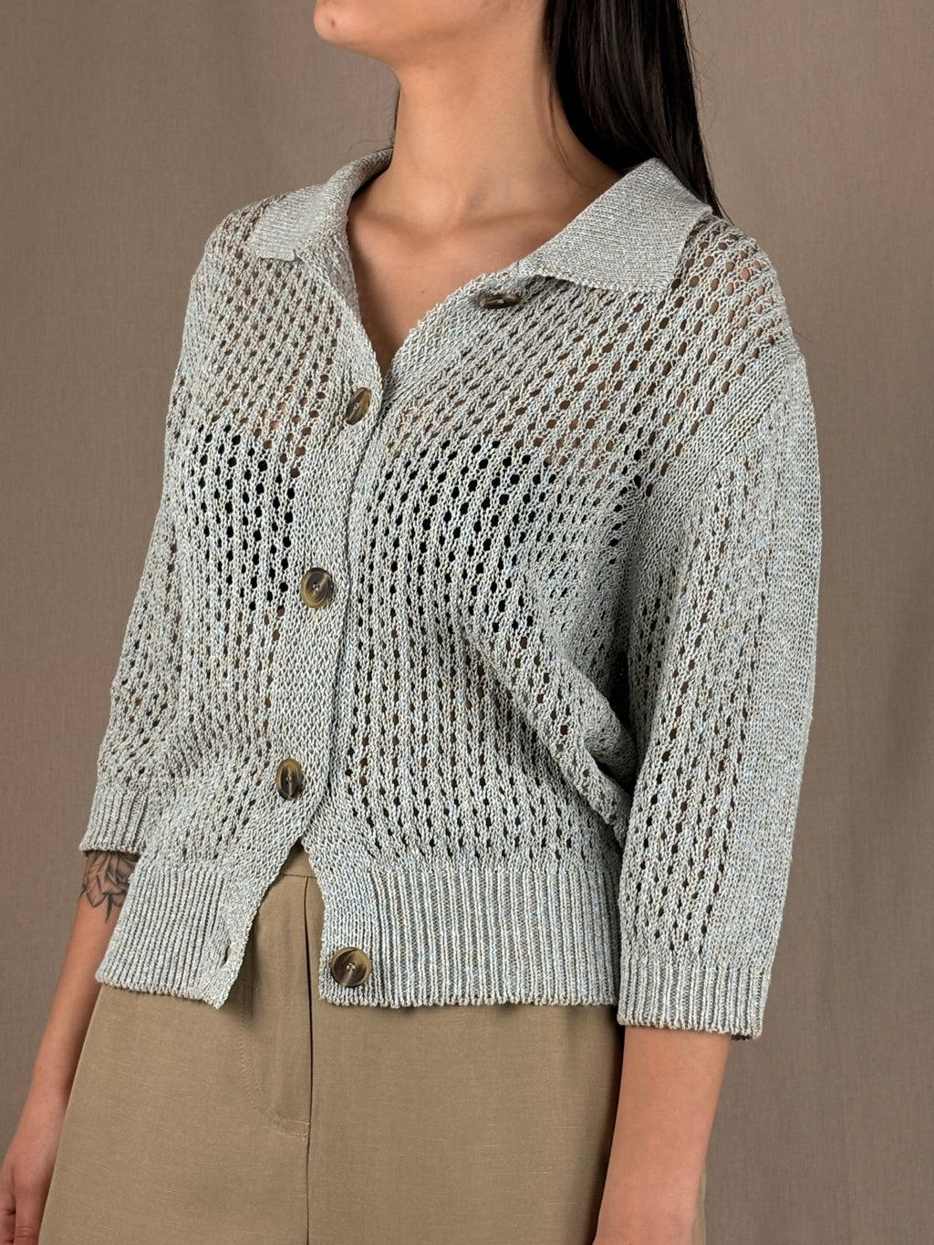 T-shirt gris chiné