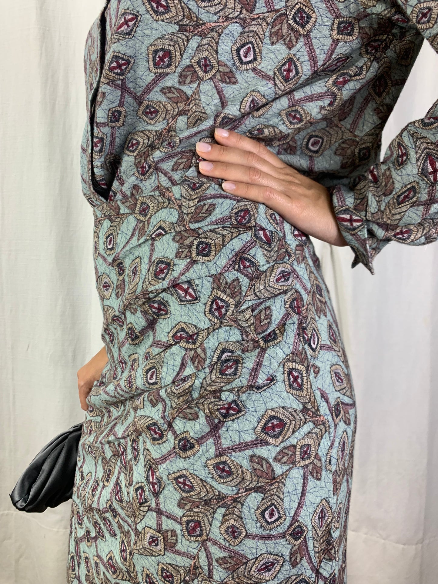 Gonna fantasia foglie