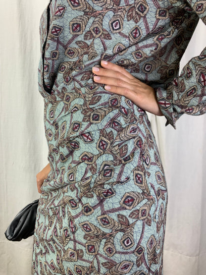 Gonna fantasia foglie