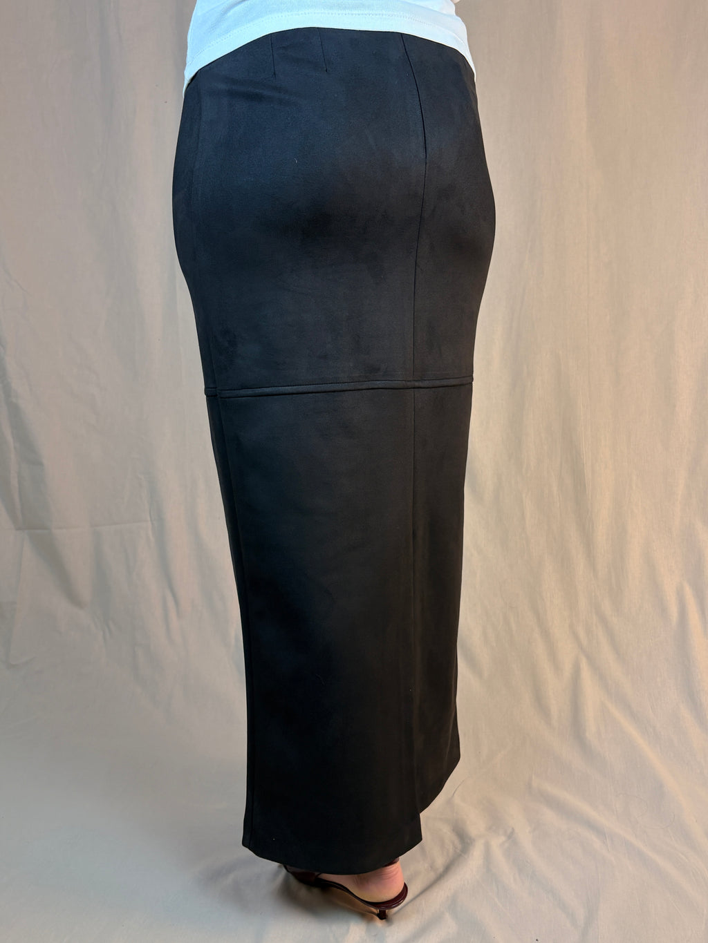 Gonna Pencil suede nera