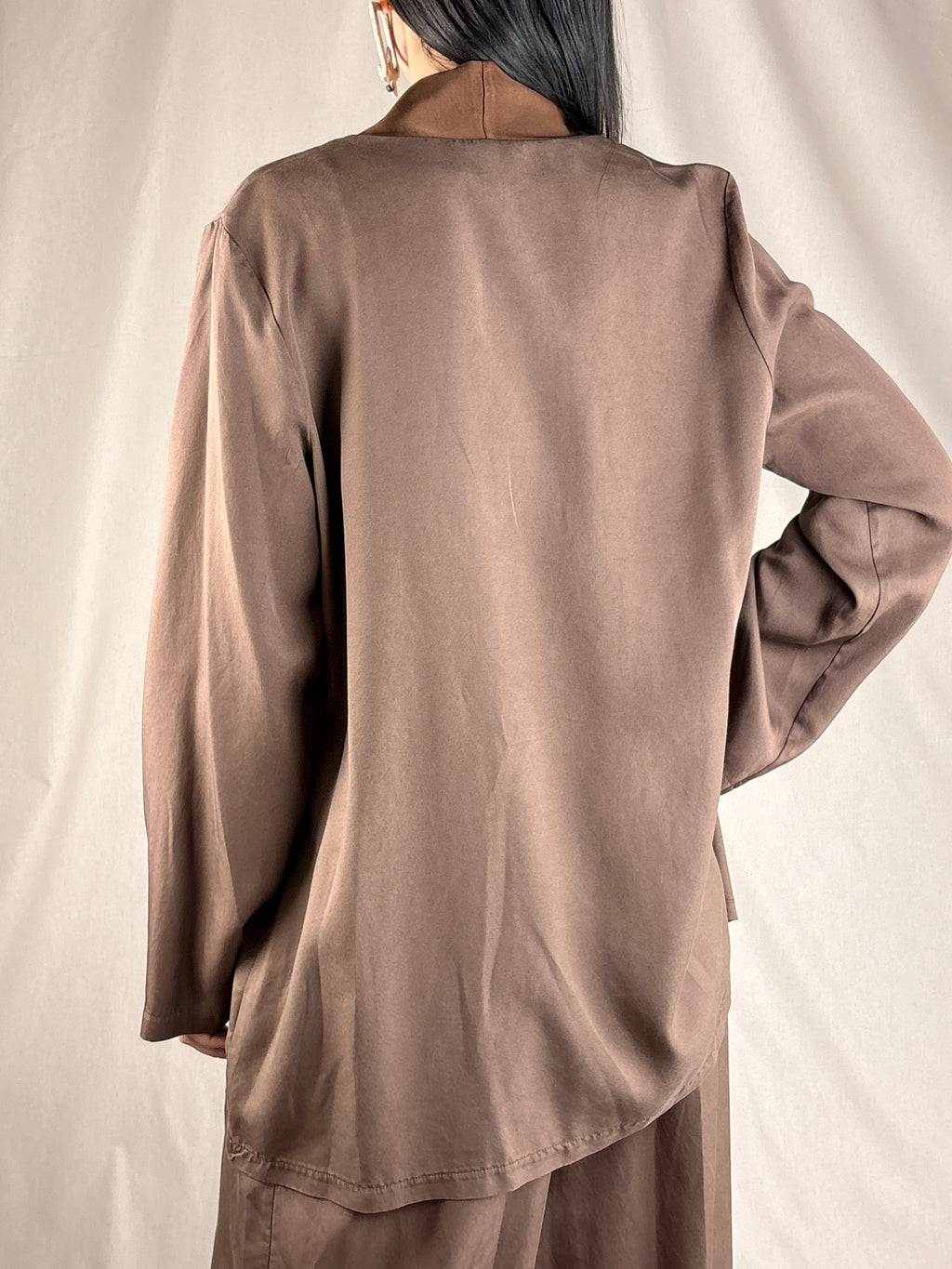 Giacca Kimono completo Cioccolato
