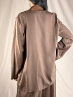 Veste Kimono complète Chocolat