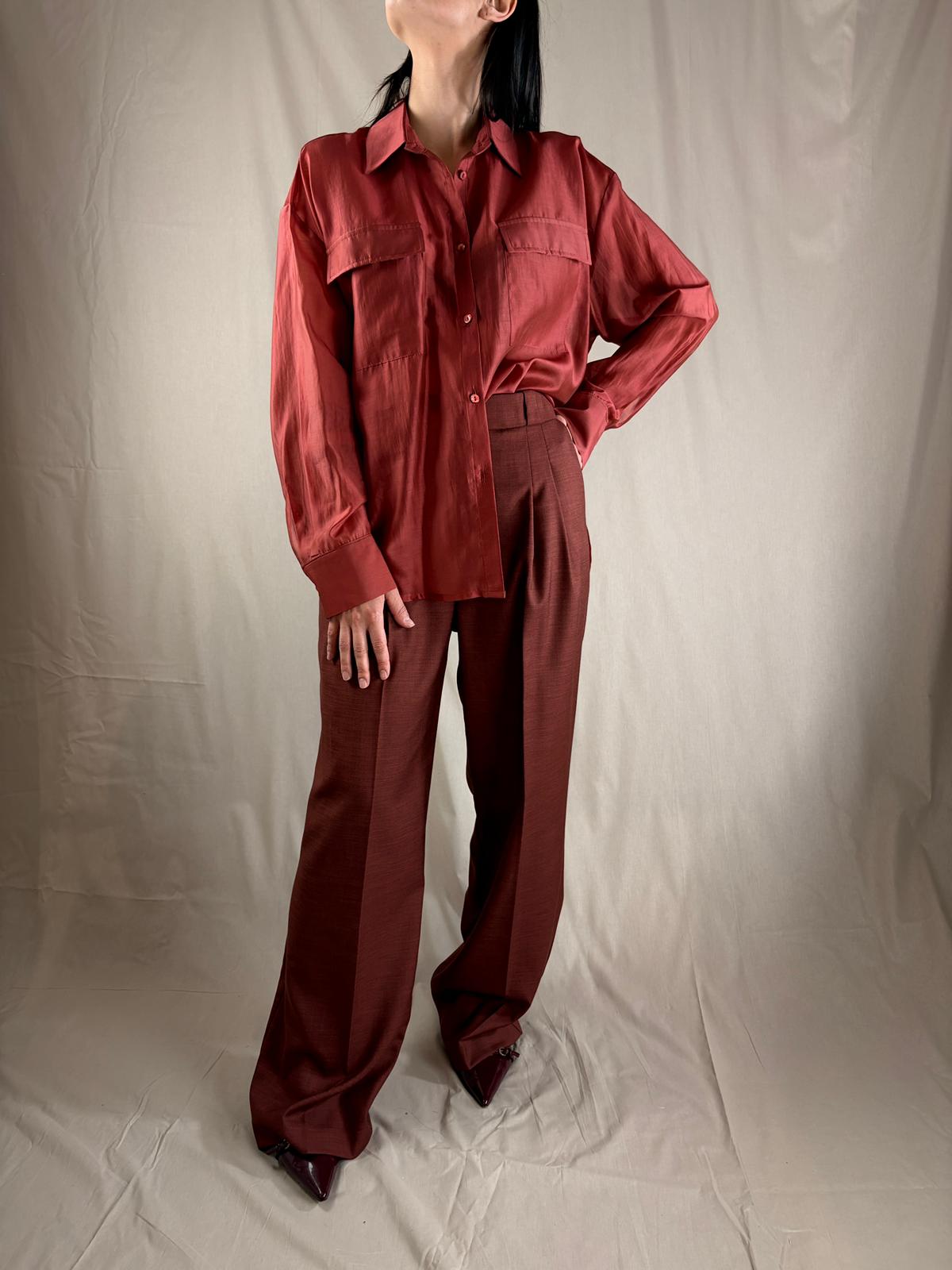 Camicia Preziosa Regolare Corallo