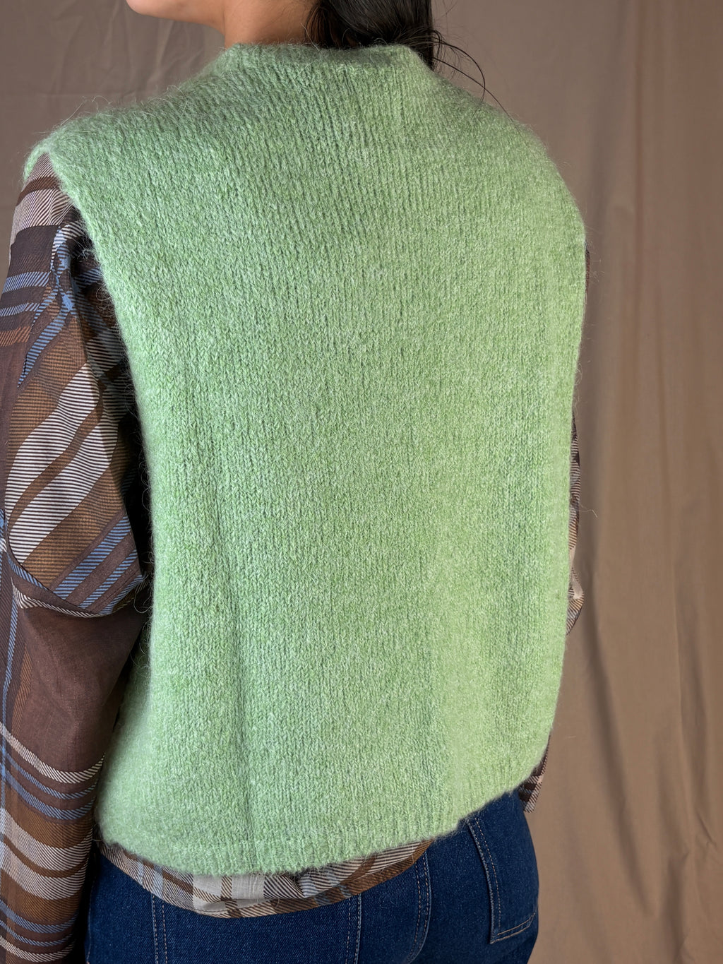 Gilet mohair menta