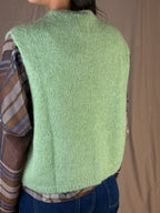 Gilet mohair menta