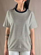T-shirt rayures BLEU ET CORAIL