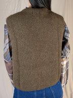 Gilet mohair cioccolato