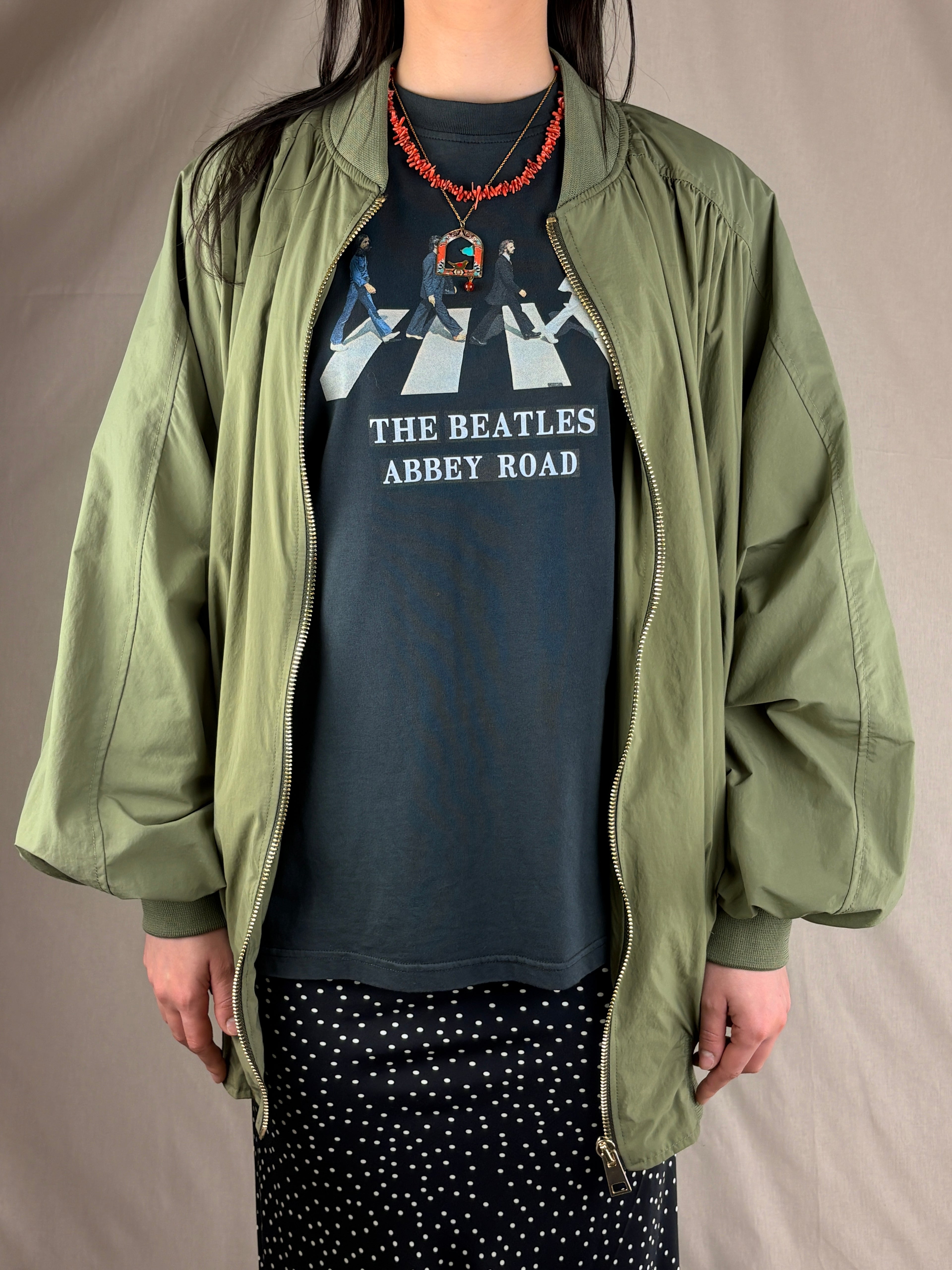 Bomber oversize verde militare