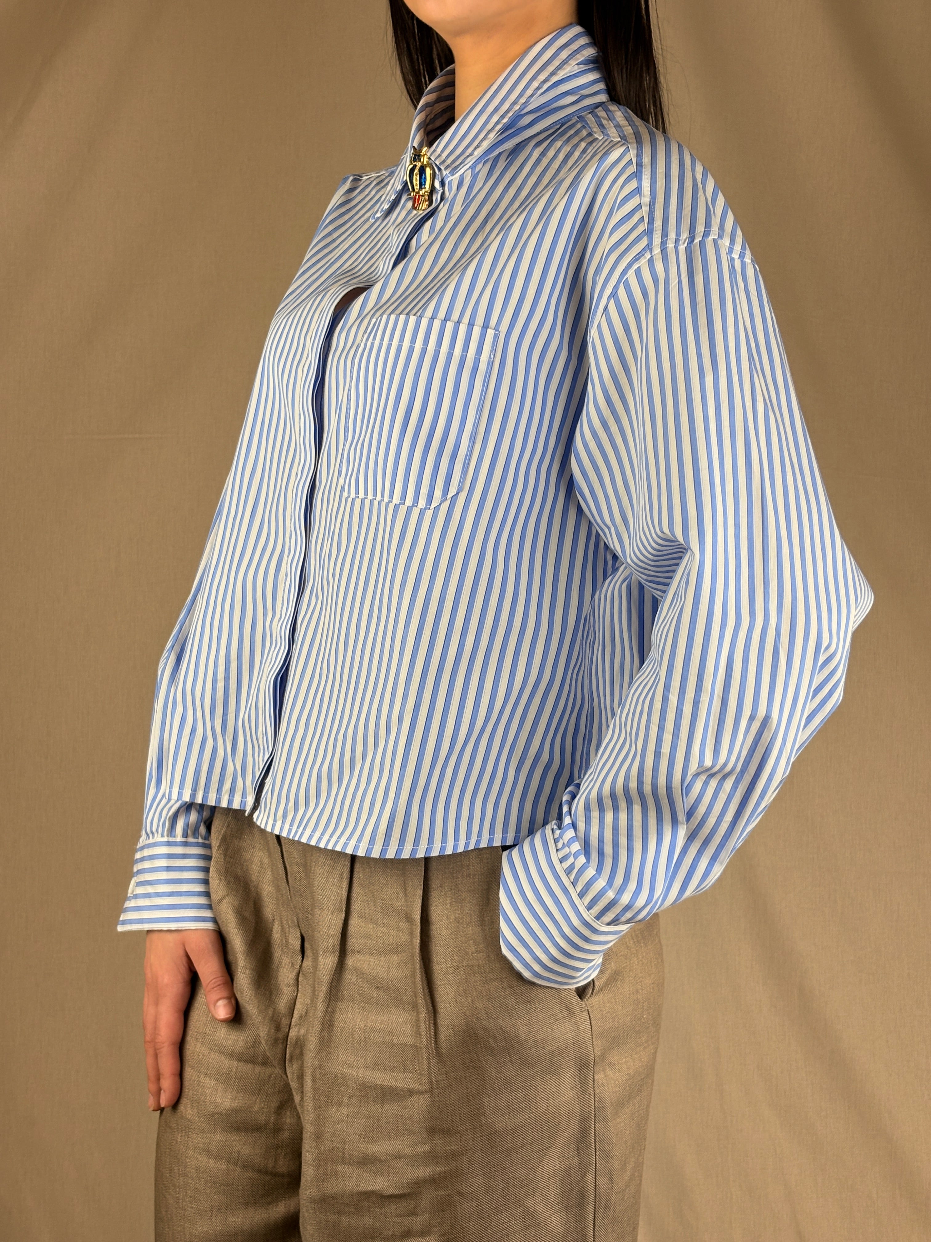 Camicia a righe a scatoletta
