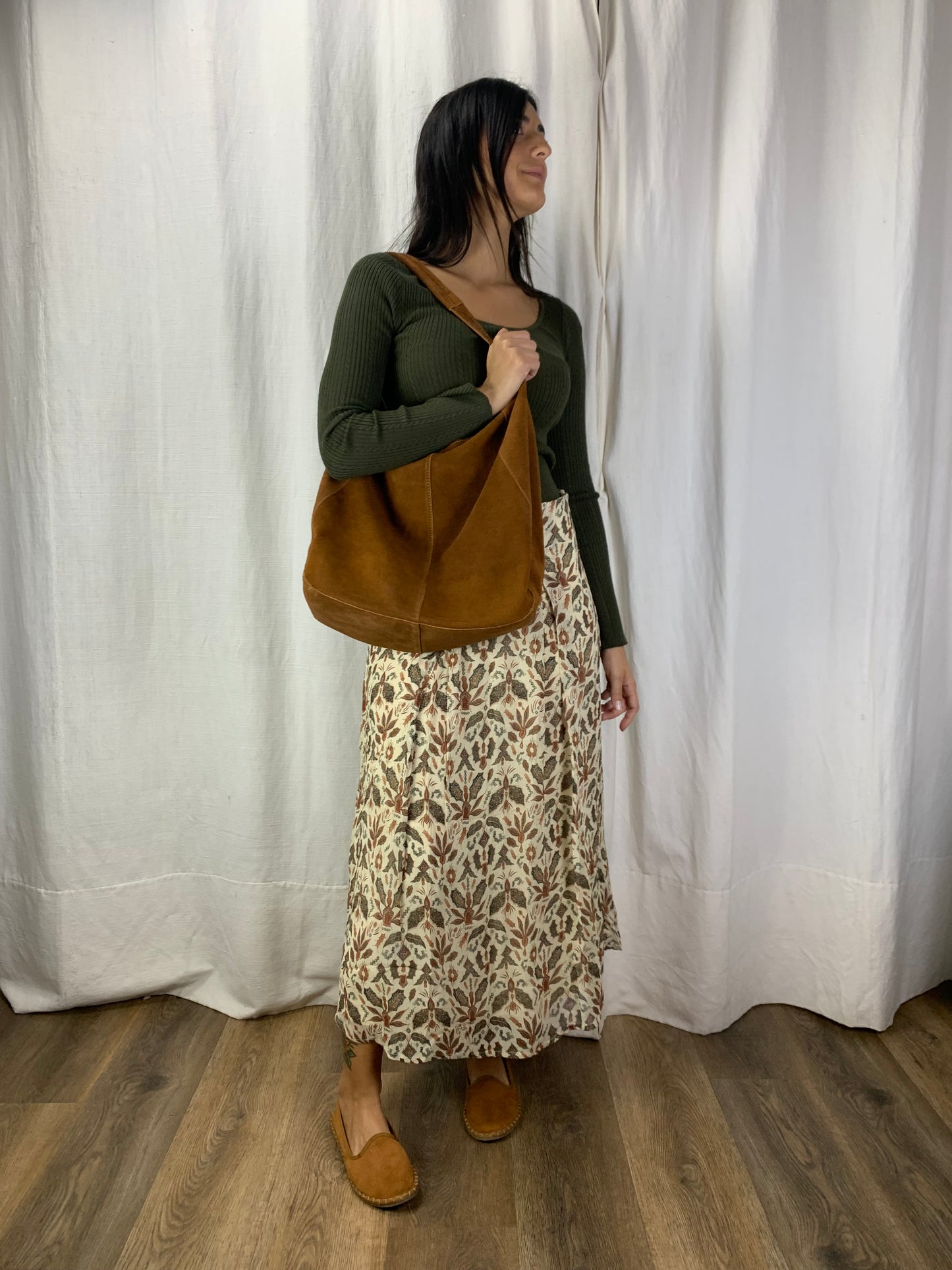 Maglia a costine verde militare